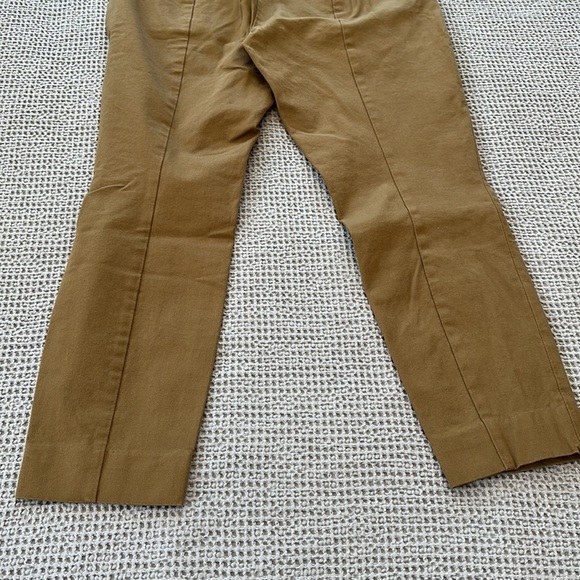 Everlane Side Zip Stretch Cotton Work Pants – Tan Size 8| High-Rise Ankle-Length - Picture 8 of 8